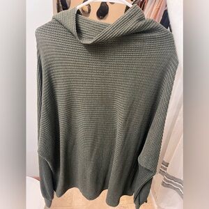 Cowl neck sweater olive green, brand White Crow 2XL, purchased from Buckle